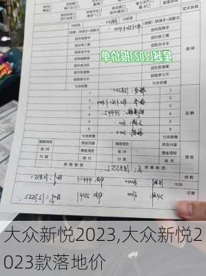 大众新悦2023,大众新悦2023款落地价