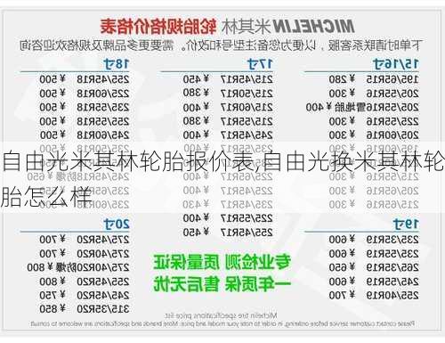 自由光米其林轮胎报价表,自由光换米其林轮胎怎么样