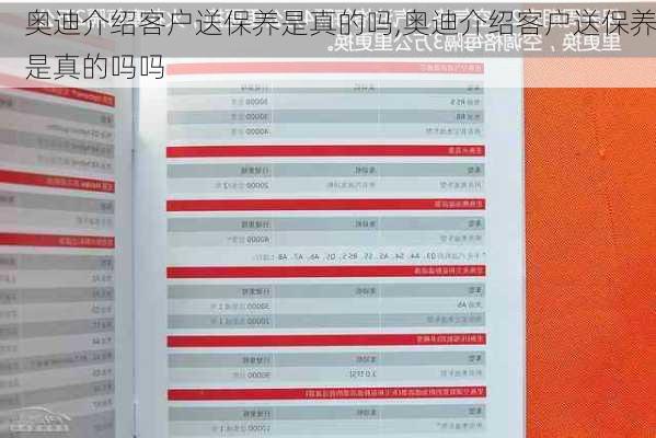 奥迪介绍客户送保养是真的吗,奥迪介绍客户送保养是真的吗吗