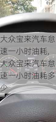 大众宝来汽车怠速一小时油耗,大众宝来汽车怠速一小时油耗多少